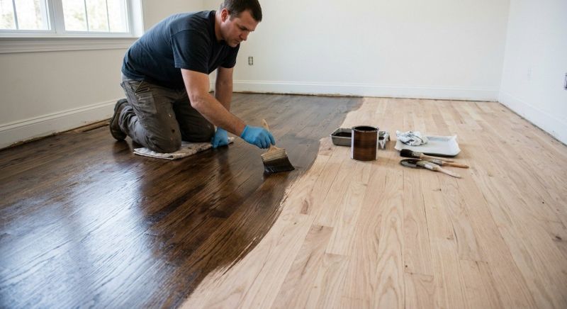 Hardwood Floor Staining in Acton, CA