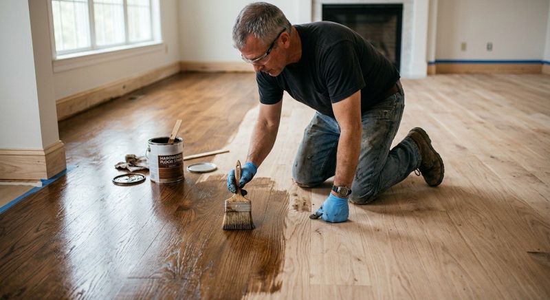 Hardwood Floor Staining in North Hills, CA