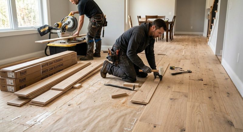 Oak Floor Installation in Glendale, CA
