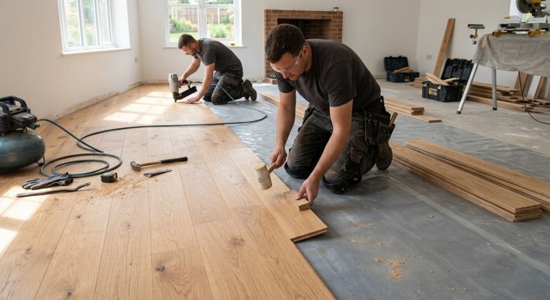 Oak Floor Installation in La Verne, CA
