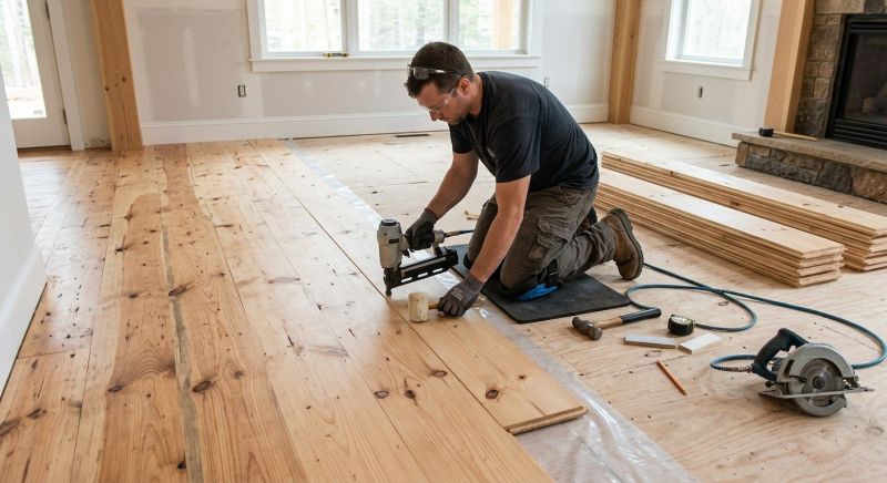 Pine Floor Installation in Pasadena, CA