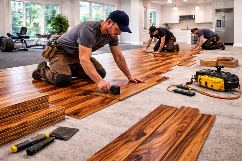 Teak Flooring Installation in Pasadena, CA