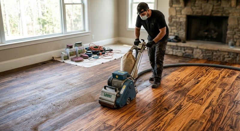 Tiger Wood Floor Refinishing in Pasadena, CA