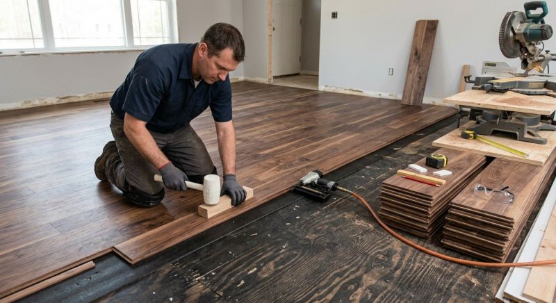 Walnut Flooring Installation in Pasadena, CA