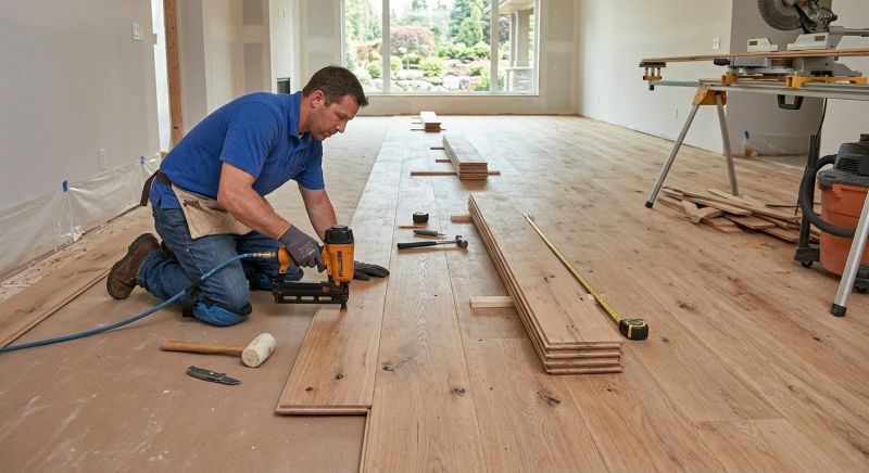 Wide Plank Floor Installation in Pasadena, CA