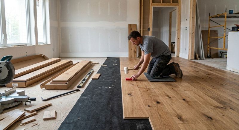 Wide Plank Floor Installation in Pasadena, CA